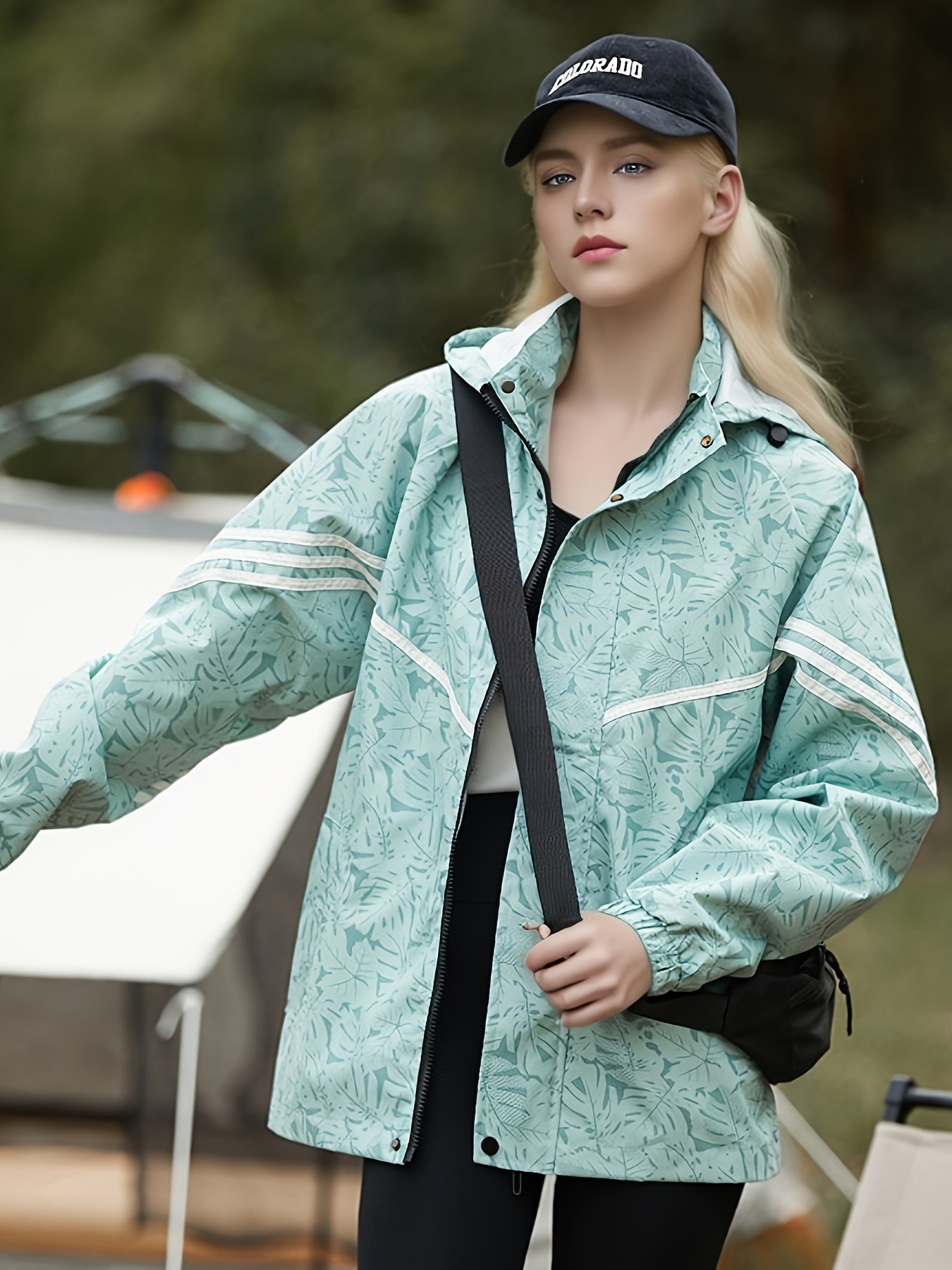 BaikC Outdoor Punch Jacket, Casual Fashion Outdoor Jacket Sportswear With Detachable Hat, Women Running Coat