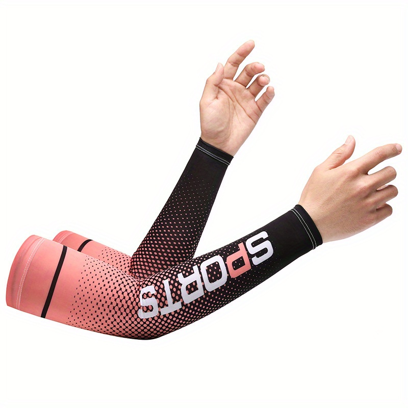 BaikO 2pcs Outdoor Sports Sun Protection Sleeves For Both Men And Women, Cooling Arm Covers For Golf, Cycling, Running, And Driving, UV Protection