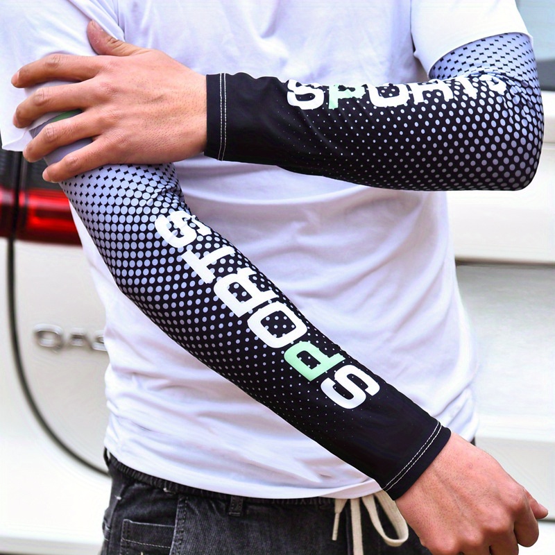 BaikO 2pcs Outdoor Sports Sun Protection Sleeves For Both Men And Women, Cooling Arm Covers For Golf, Cycling, Running, And Driving, UV Protection