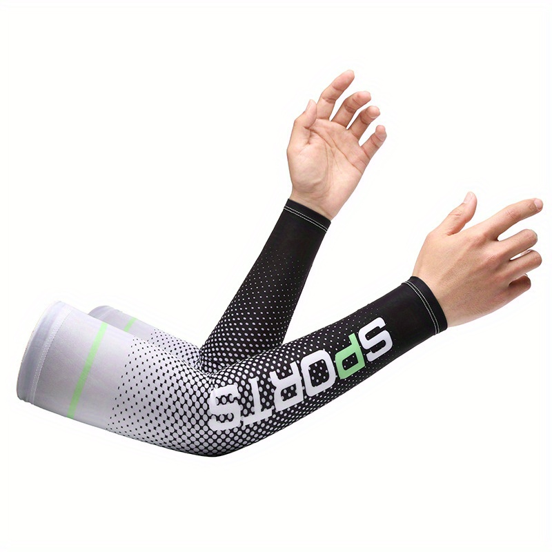 BaikO 2pcs Outdoor Sports Sun Protection Sleeves For Both Men And Women, Cooling Arm Covers For Golf, Cycling, Running, And Driving, UV Protection