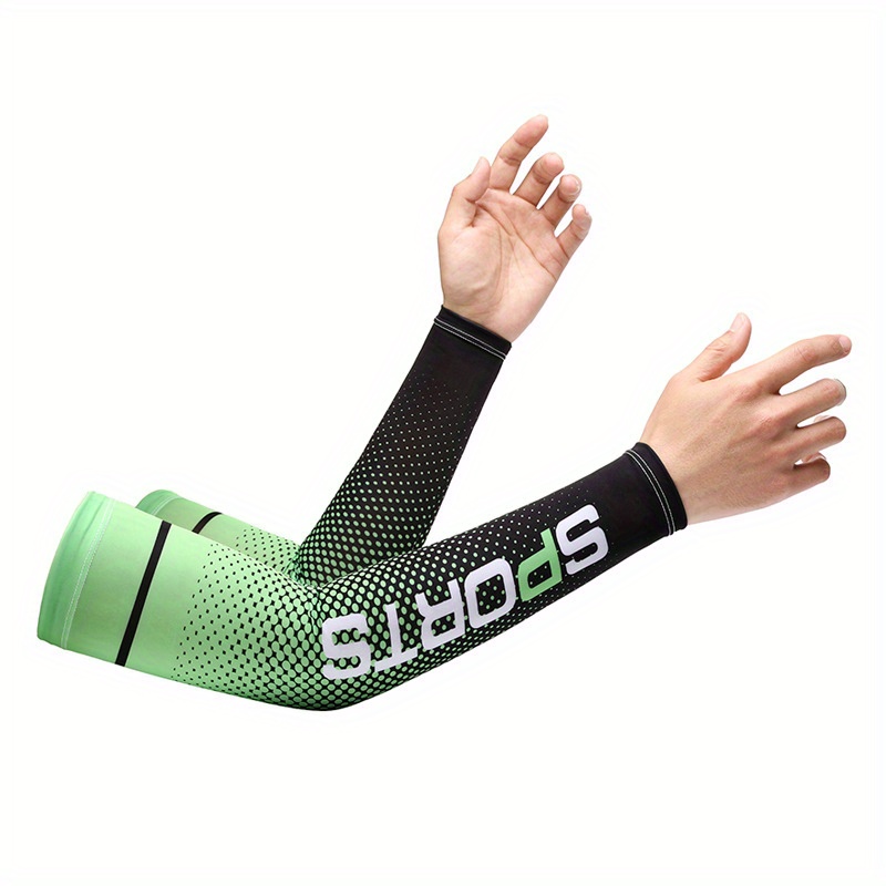 BaikO 2pcs Outdoor Sports Sun Protection Sleeves For Both Men And Women, Cooling Arm Covers For Golf, Cycling, Running, And Driving, UV Protection