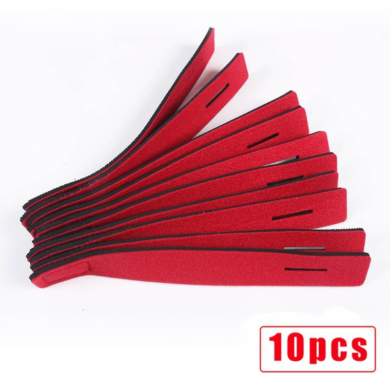 BaikY 10pcs Fishing Rod Belts Ties, Spinning Rods Straps Holders For Fly Rods, Fishing Tackle Accessories Fixing Strap Ropes