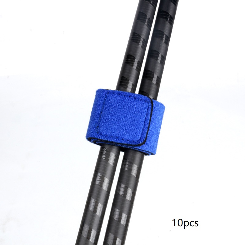 BaikY 10pcs Fishing Rod Belts Ties, Spinning Rods Straps Holders For Fly Rods, Fishing Tackle Accessories Fixing Strap Ropes