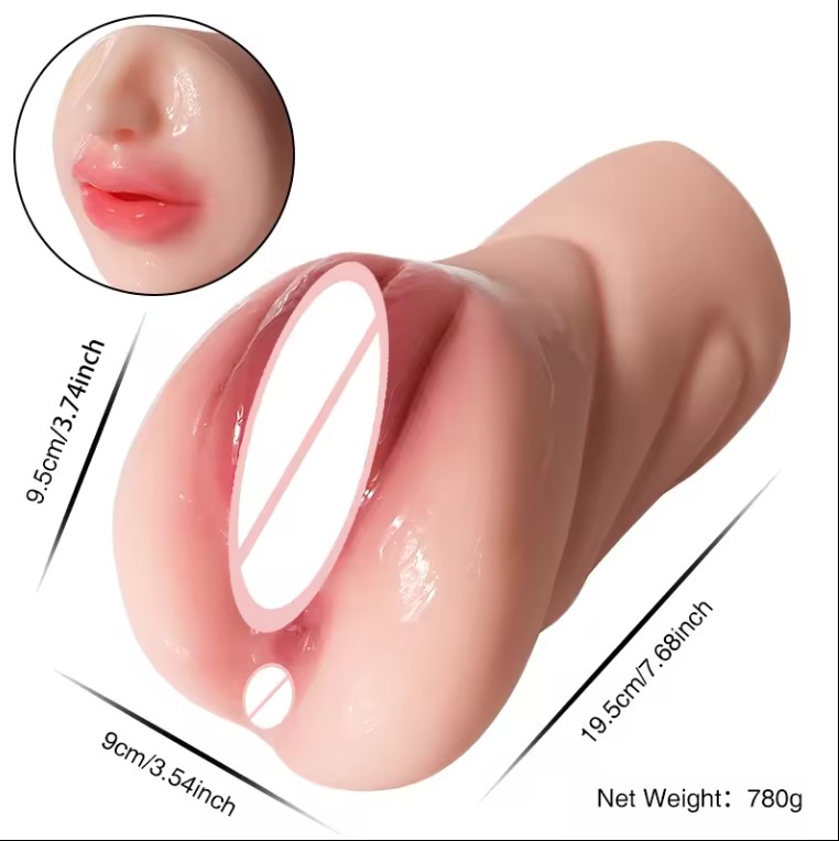 Newest 3in1male masturbator cup for man vagina realistic sex toy for men sex toys massager for men latex adult shop