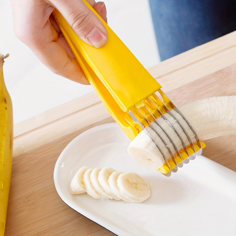 Stainless Steel Blade Banana Slicer Cucumber Slicer Kitchen Gadget