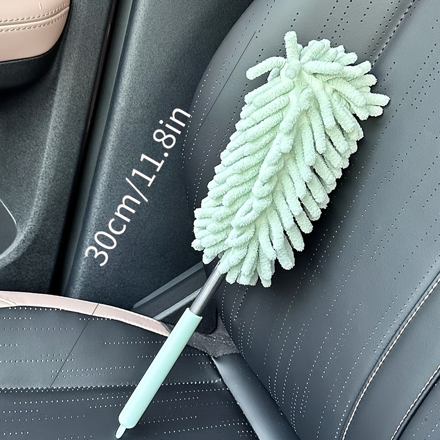 2Pc Mini Car Duster Brush, Extendable & Bendable Microfiber Dusting Tool for Home and Auto Interior Cleaning - Polyester Fiber Material