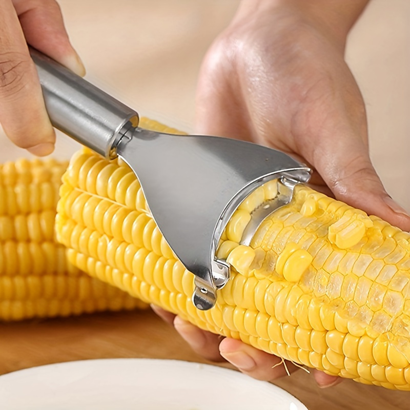 1pc Upgrade Your Kitchen With This Stainless Steel Corn Planer - Peel, Separate, And Enjoy For Hotel, restaurant, Bulk Kitchenware& Tableware Eid Al-Adha Mubarak