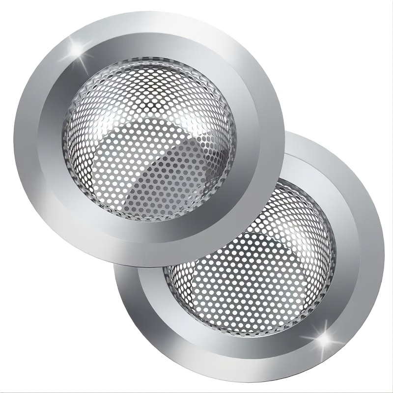 2pcs Kitchen Sink Strainer, Stainless Steel Sink Drain Strainer, Large Wide Rim 4.5