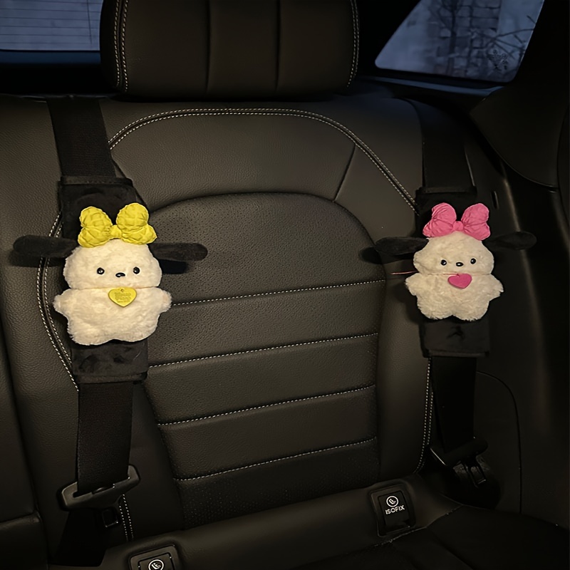 Cute Cartoon Pacha Dog Car Seat Belt Shoulder Pad - Neck Protection Cover, Polyester, Right Side