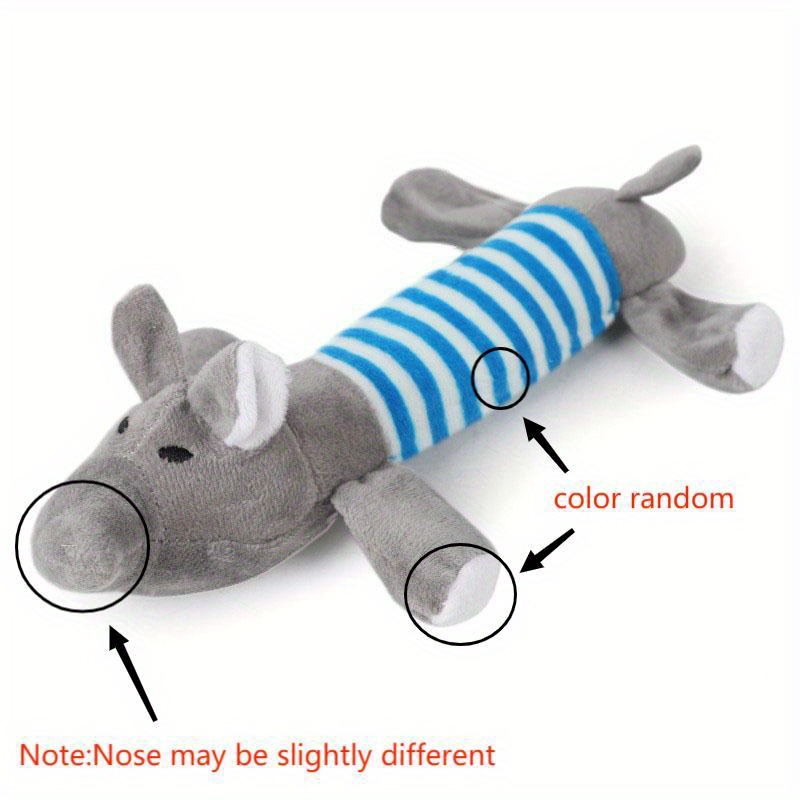 Pig Elephant Design Dog Toys Squeaky Dog Chew Durable Toys Interactive Pet Supplies For Aggressive Chewers