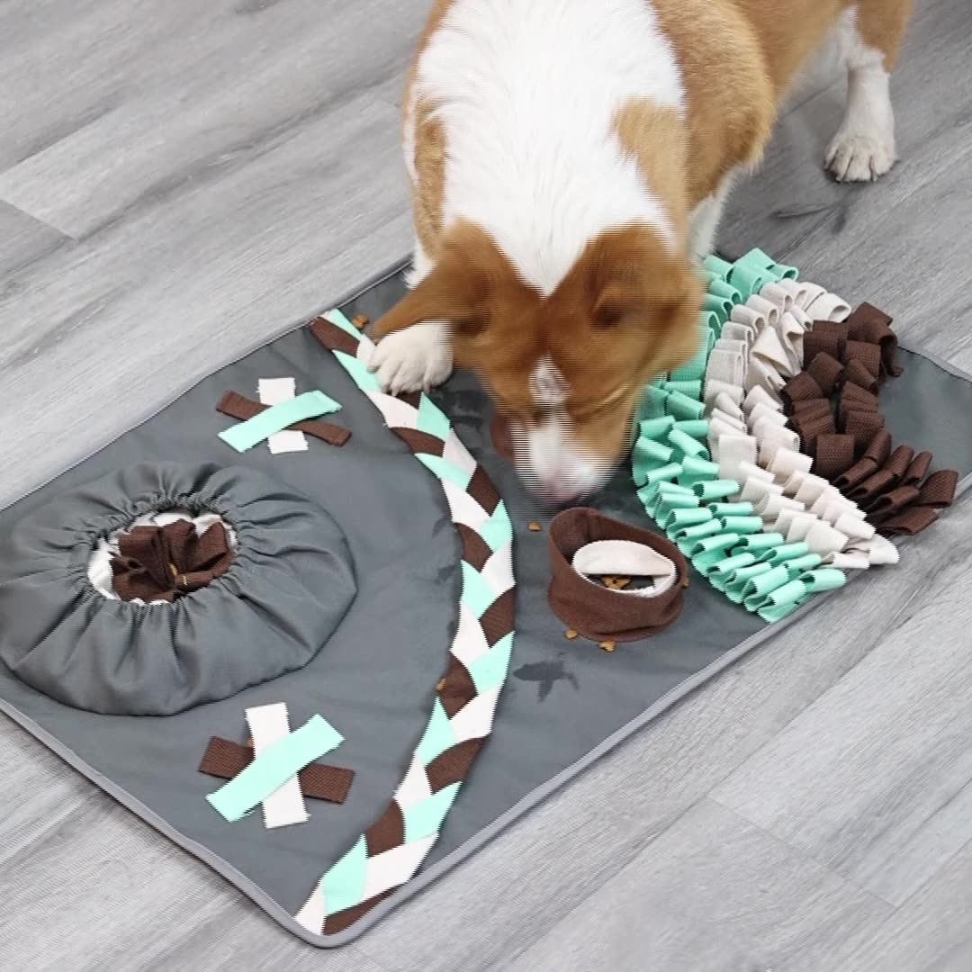 Dog pet mat sniffing mat puzzle fun boredom toys gradient arch bridge bite-resistant dog sniffing mat