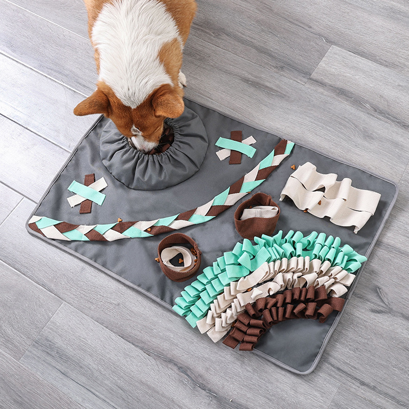 Dog pet mat sniffing mat puzzle fun boredom toys gradient arch bridge bite-resistant dog sniffing mat