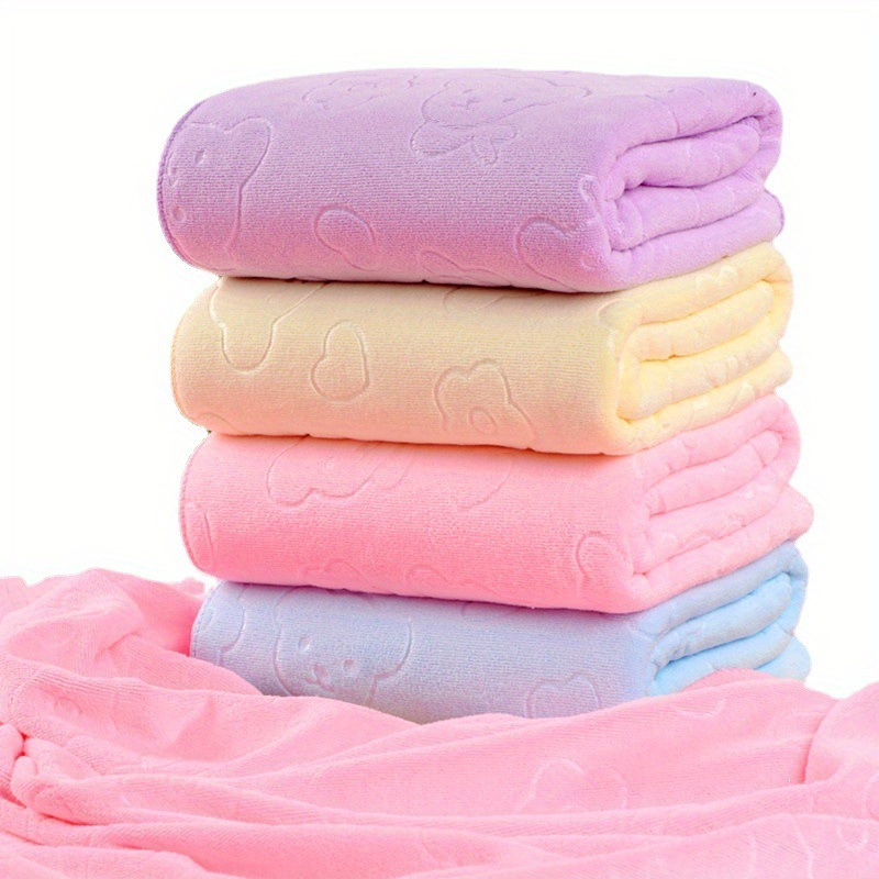 Ultra-Soft Microfiber Bath Towel - Thick, Absorbent & Quick-Dry for Beach or Home Use