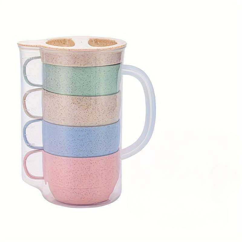 Eco-Friendly Reusable Straw Cup - Multi-Color, Dishwasher Safe for Coffee, Water, Tea, Milk, Juice - Perfect for Home & Office Cup With Lid And Straw Cup With Straw